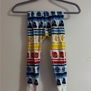 Star Wars Red, Blue & Yellow Kids Striped Character Leggings